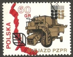 Stamps Poland -  1975 - VI Congreso  del Partido Obrero Unificado Polaco, maquinaria agrícola