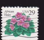 Stamps United States -  African Violet