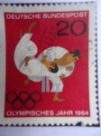 Stamps Germany -  juegos Olímpicos Tokio 1964