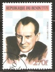 Stamps Benin -  CAMPEÒN  DE  AJEDREZ.   ALEXANDER  ALEKHINE