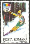 Stamps Romania -  JUEGOS  OLÌMPICOS  DE  INVIERNO  EN  ALBERTVILLE.  PATINAJE  ALPINO.                                