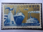Stamps Colombia -  Barranquilla Puerto de Oro