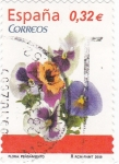 Stamps Spain -  FLORA- Pensamiento    (7)