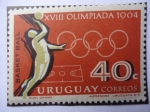 Stamps Uruguay -  XVIII Olímpiada 1964