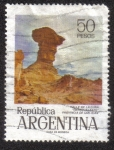 Stamps Argentina -  Valle de La Luna 