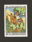 Stamps Mongolia -  Escenas vida cotidiana