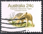 Stamps : Oceania : Australia :  Tigre de Tasmania