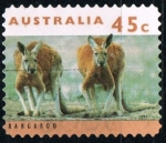 Stamps Australia -  Canguro