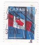 Stamps Canada -  Bandera canadiense