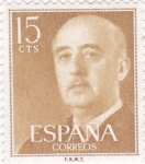 Stamps Spain -  General Franco (10)