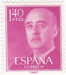 Stamps Spain -  General Franco (10)