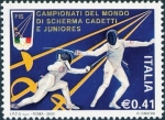 Stamps Italy -  2540 - Campeonato mundial juvenil de esgrima