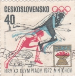 Stamps Czechoslovakia -   XX Olimpiada de Munich-72