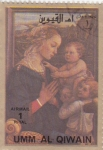 Stamps United Arab Emirates -  Momento de la vida de Jesús de Nazaret- UMM AL QIWAIN
