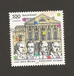 Stamps Germany -  1100 Aniv de Weimar, ciudad de la cultura europea 1999