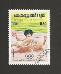 Stamps Cambodia -  XXII Juegos Olimpicos Los Angeles