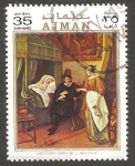 Stamps United Arab Emirates -  Ajman - Navidad, cuadro de Dürer