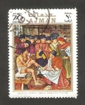 Stamps United Arab Emirates -  Ajman - Navidad, cuadro de Dürer