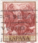 Stamps Spain -  LA CORONACIÓN DE LA VIRGEN (Velazquez) (13)