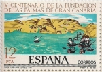 Stamps : Europe : Spain :  V Centenario de la Fundación de Las Palmas de Gran Canaria. Las Palmas, s. XVI