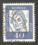 Stamps Germany -  228 - Gotthold Ephraim Lessing, con número de control