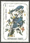 Stamps Haiti -  Fauna, cyanocitta cristata