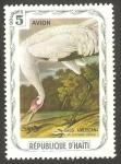Stamps Haiti -  Fauna, grus americana