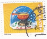 Stamps Switzerland -  BOLA DE NIEVE NAVIDEÑA