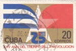 Stamps Cuba -  XXV ANIVERSARIO DEL TRIUNFO DE LA REVOLUCIÓN