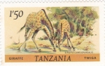 Stamps Tanzania -  JIRAFAS