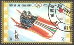 Stamps United Arab Emirates -  Umm al Qiwain - Olimpiadas de Sapporo