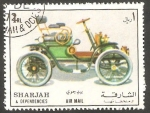 Stamps United Arab Emirates -  Sharjah - Automóvil antiguo