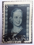 Stamps Argentina -  María Eva Duarte de Perón (Eviata ó Eva Perón) 1919-1952