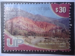Stamps Argentina -  Cerro de Siete Colorres - Jujuy