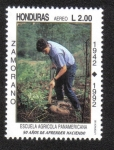 Stamps Honduras -  Escuela Agrícola Panamericana, 50 Años de Aprender Haciendo