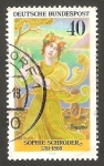 Stamps Germany -  758 - Sophie Schröder, actriz
