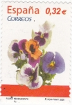 Stamps Spain -  Flora- pensamiento (15)