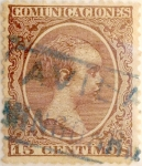 Stamps Europe - Spain -  15 céntimos 1889