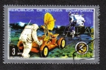 Stamps Equatorial Guinea -  Lunar rover, lander