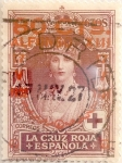 Stamps Spain -  80 sobre 5 céntimos 1927