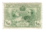 Stamps Spain -  Exposición de Industrias de Madrid (1907)