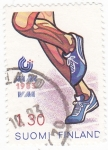 Stamps Finland -  Ilustración carrera atletismo