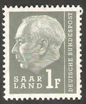 Stamps Germany -  Saar - 391 - Presidente Heuss
