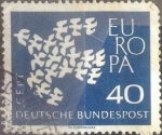 Stamps Germany -  Intercambio ma2s 0,30 usd 40 pf 1961