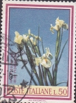 Stamps Italy -  flores