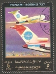 Stamps United Arab Emirates -  Ajman - Panam, Boeing 727