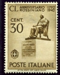 Stamps Italy -  150 Aniversario del Nacimiento del compositor  Rossini. Monumento a Rosini en Pesara