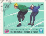 Stamps Yemen -  OLIMPIADA DE GRENOBLE- 68