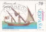 Stamps Spain -  Barcos de Epoca- Jabeque Tajo (18)