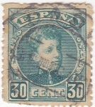 Stamps Spain -  Alfonso XIII- Tipo cadete (18)